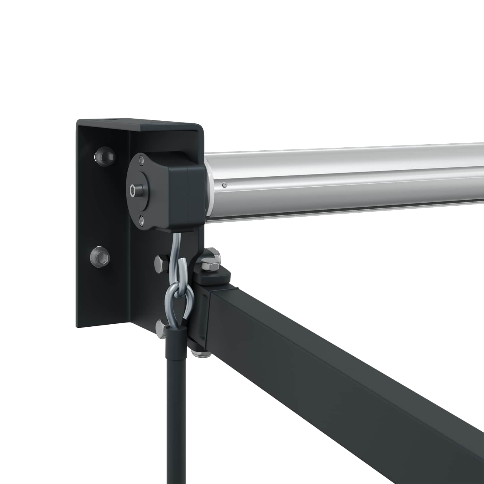 Telaio per tende da sole retrattile manuale Antracite 2,5 x 2 m