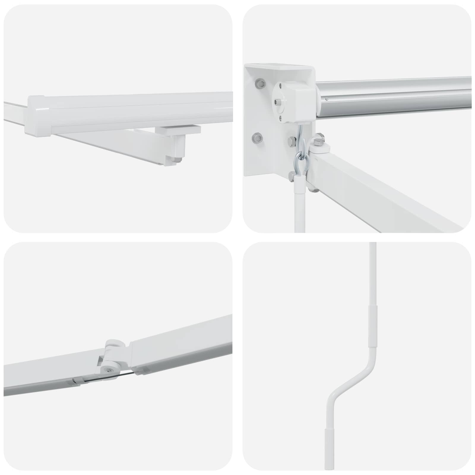 Struttura della tenda elettrica retrattile Bianco 2,5 x 2 m