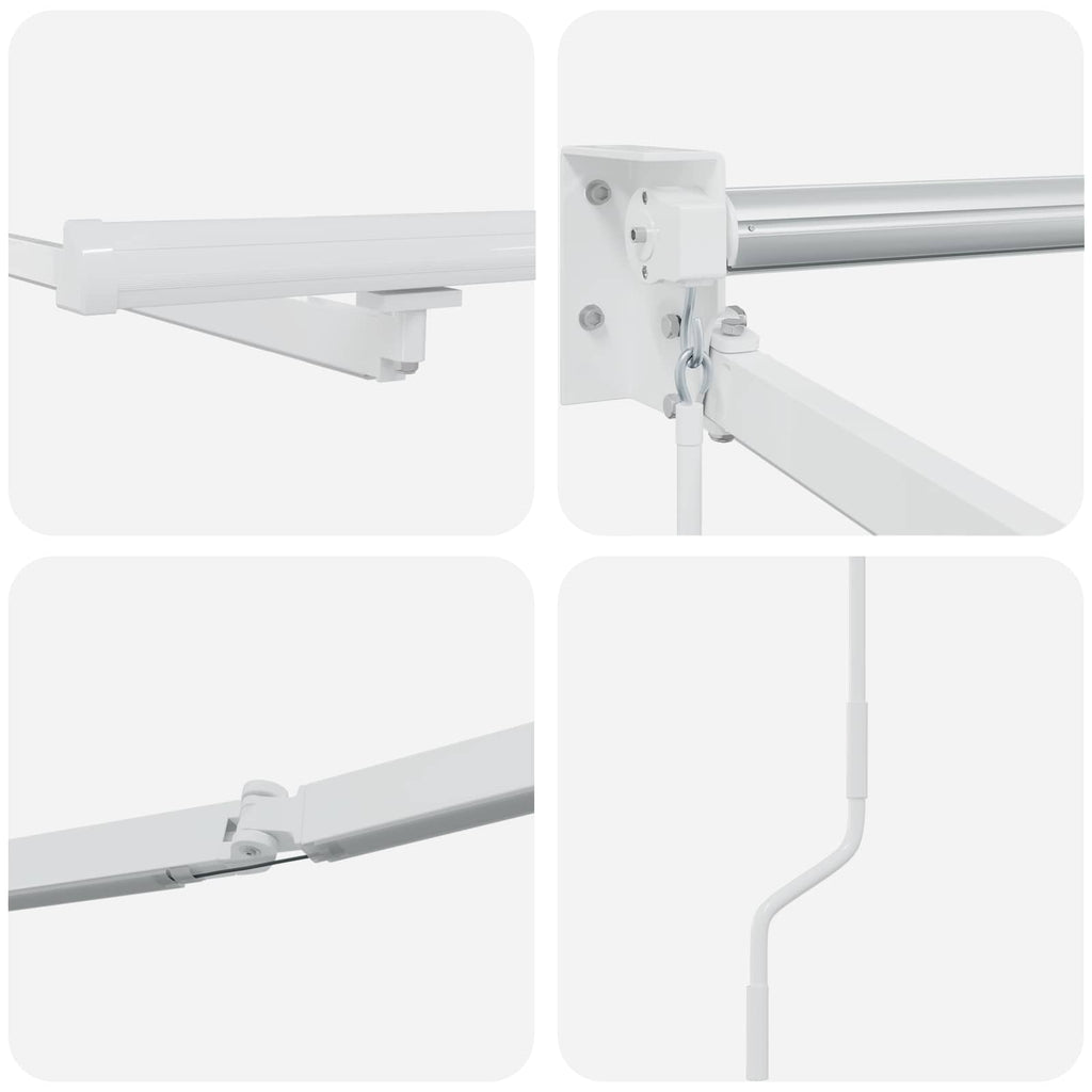 Struttura della tenda elettrica retrattile Bianco 3 x 2,5 m