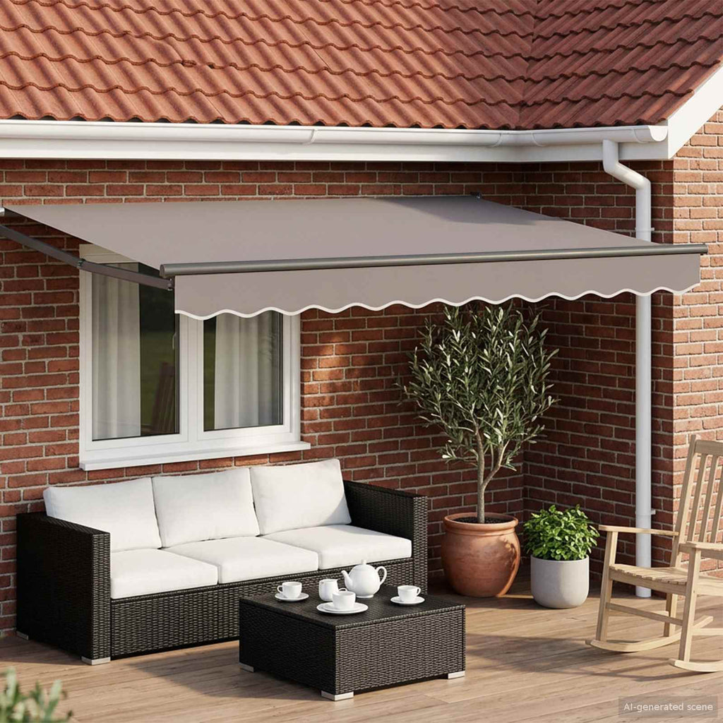 Struttura della tenda elettrica retrattile Antracite 2,5 x 2 m