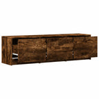 Mobile TV con LED con LED Quercia Affumicata 140 x 34 x 40 cm