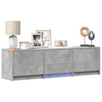 Mobile TV con LED con LED Grigio Cemento 140 x 34 x 40 cm