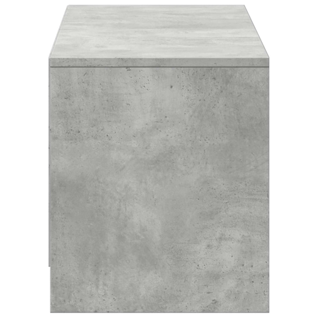 Mobile TV con LED con LED Grigio Cemento 140 x 34 x 40 cm