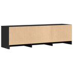 Mobile TV con LED Nero 140 x 34 x 40 cm Legno ingegnerizzato