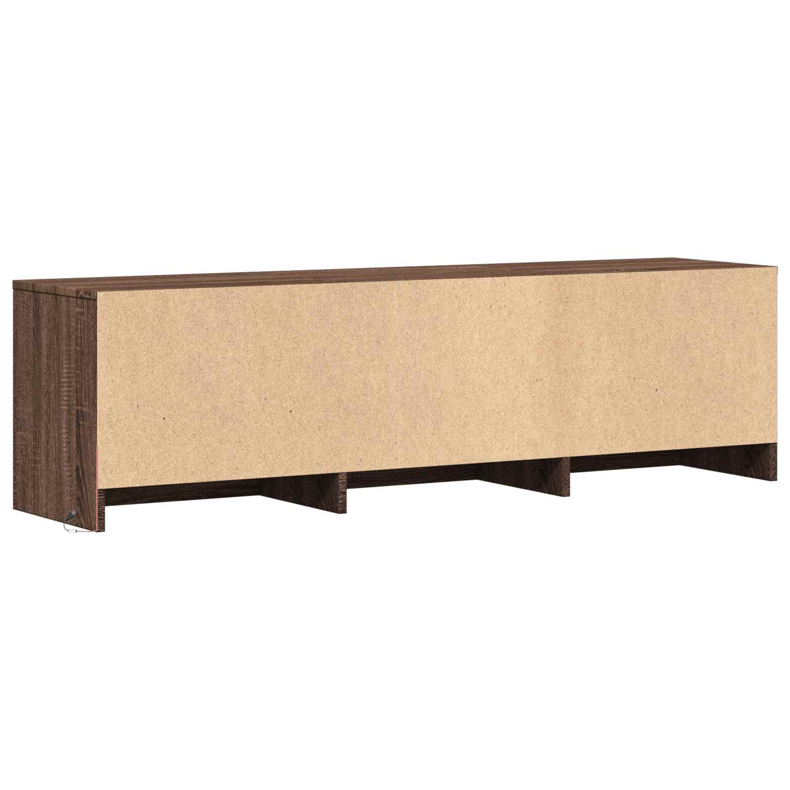 Mobile TV con LED con LED Quercia marrone 140 x 34 x 40 cm
