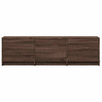 Mobile TV con LED con LED Quercia marrone 140 x 34 x 40 cm