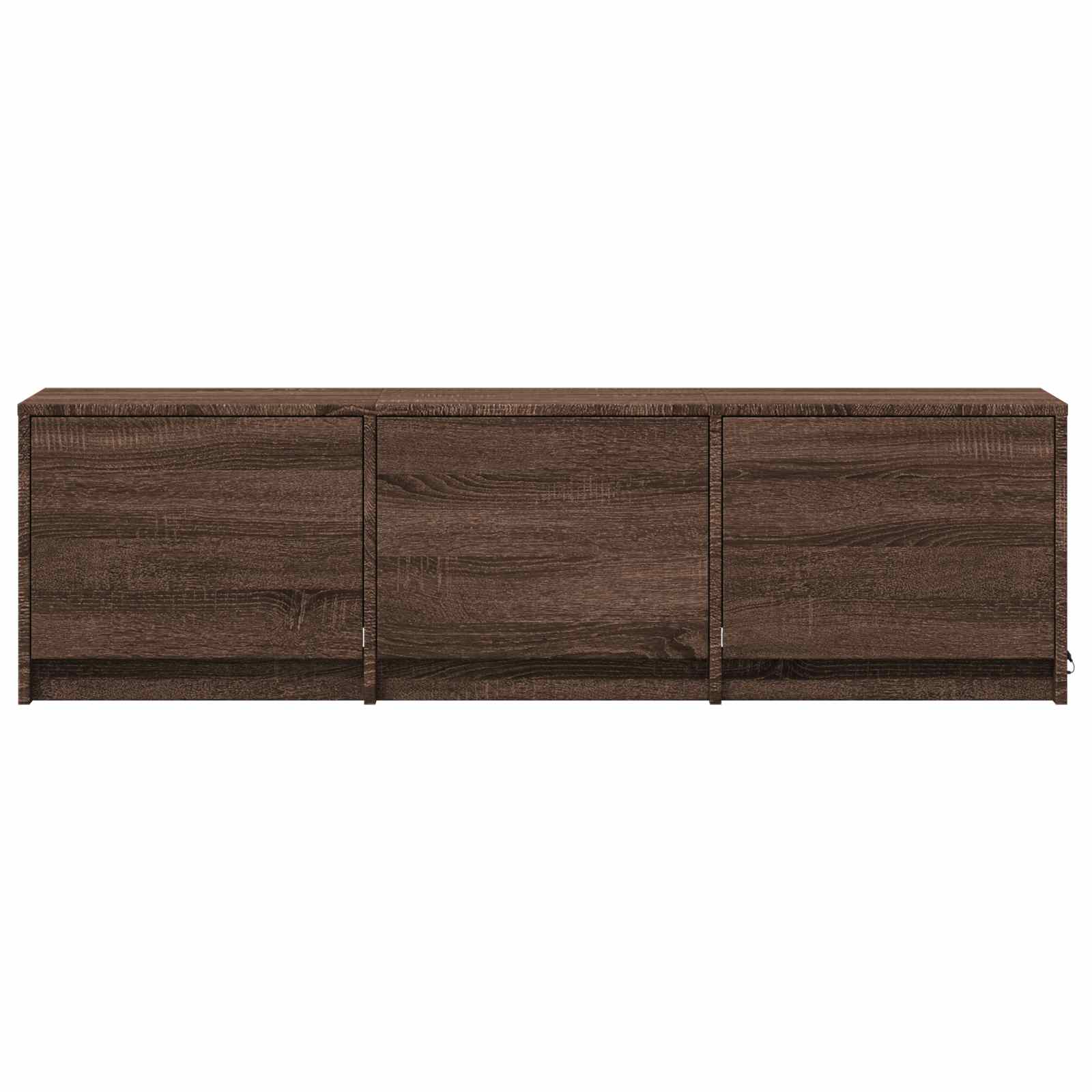 Mobile TV con LED con LED Quercia marrone 140 x 34 x 40 cm