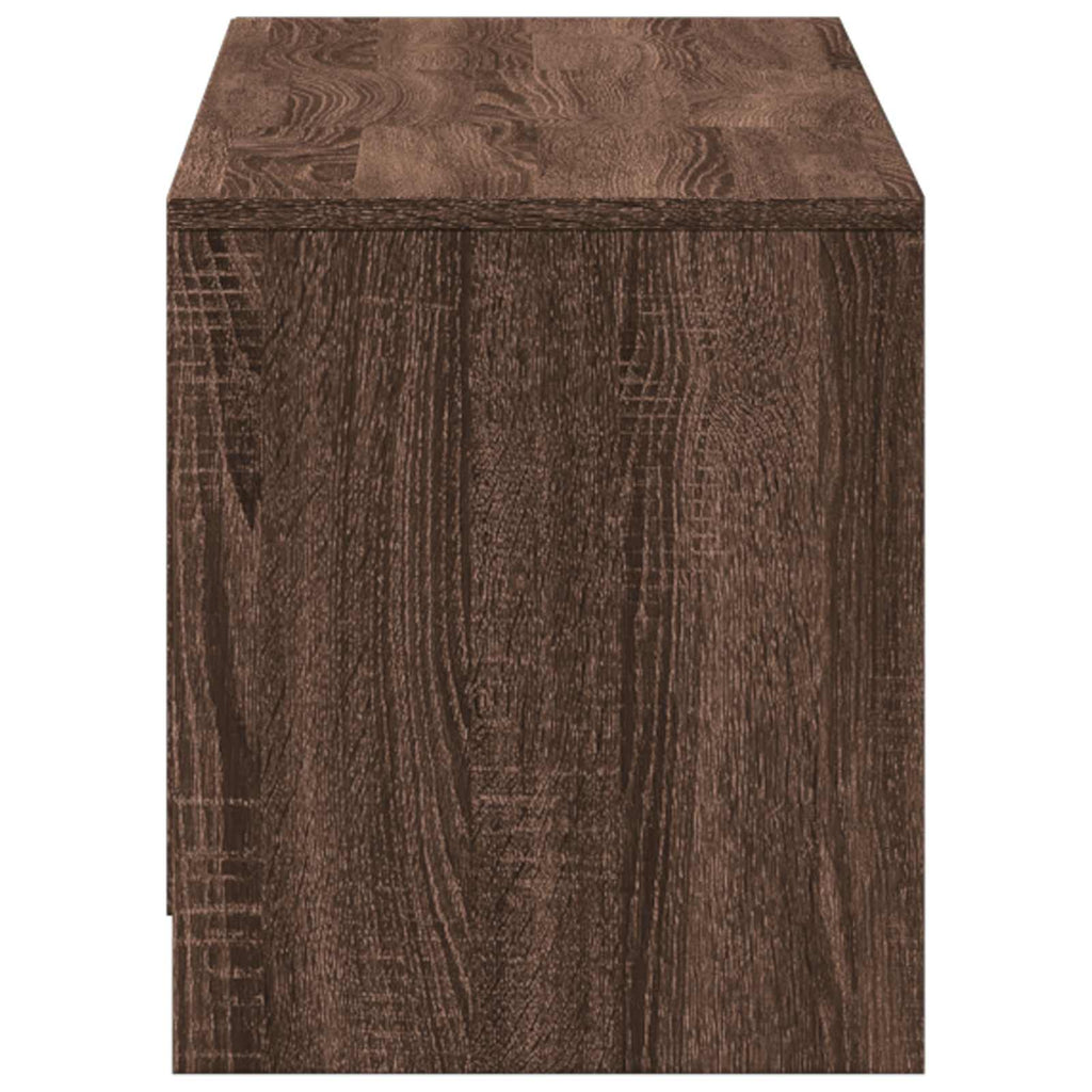 Mobile TV con LED con LED Quercia marrone 140 x 34 x 40 cm