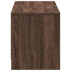 Mobile TV con LED con LED Quercia marrone 140 x 34 x 40 cm