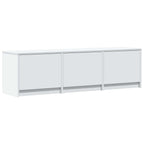 Mobile TV con LED Bianco 140 x 34 x 40 cm Legno ingegnerizzato