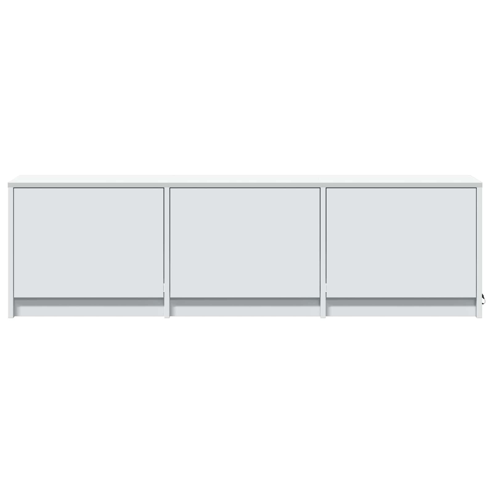 Mobile TV con LED Bianco 140 x 34 x 40 cm Legno ingegnerizzato