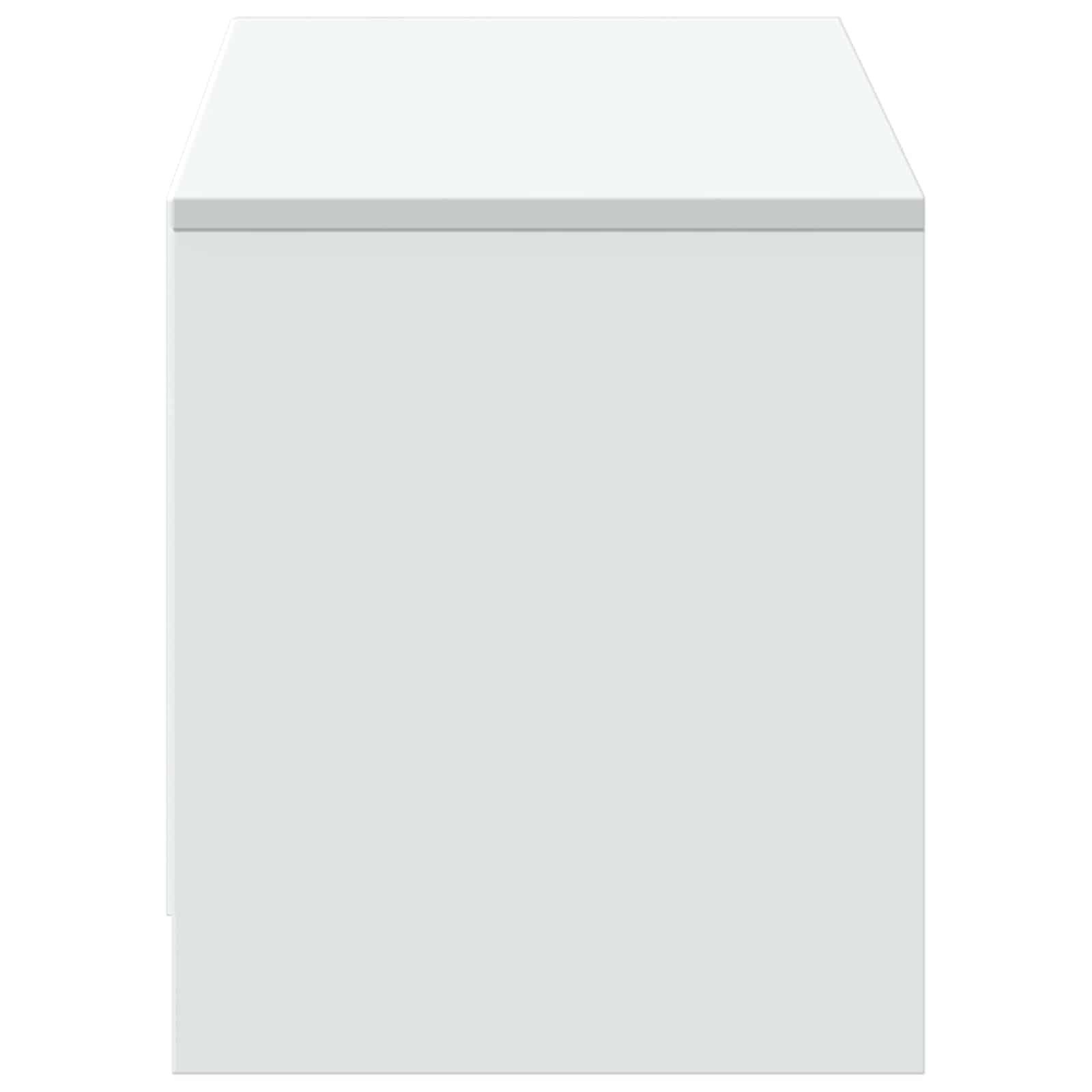 Mobile TV con LED Bianco 140 x 34 x 40 cm Legno ingegnerizzato