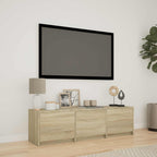 Mobile TV con LED con LED Rovere Sonoma 140 x 34 x 40 cm