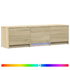 Mobile TV con LED con LED Rovere Sonoma 140 x 34 x 40 cm