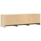 Mobile TV con LED con LED Rovere Sonoma 140 x 34 x 40 cm