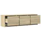 Mobile TV con LED con LED Rovere Sonoma 140 x 34 x 40 cm