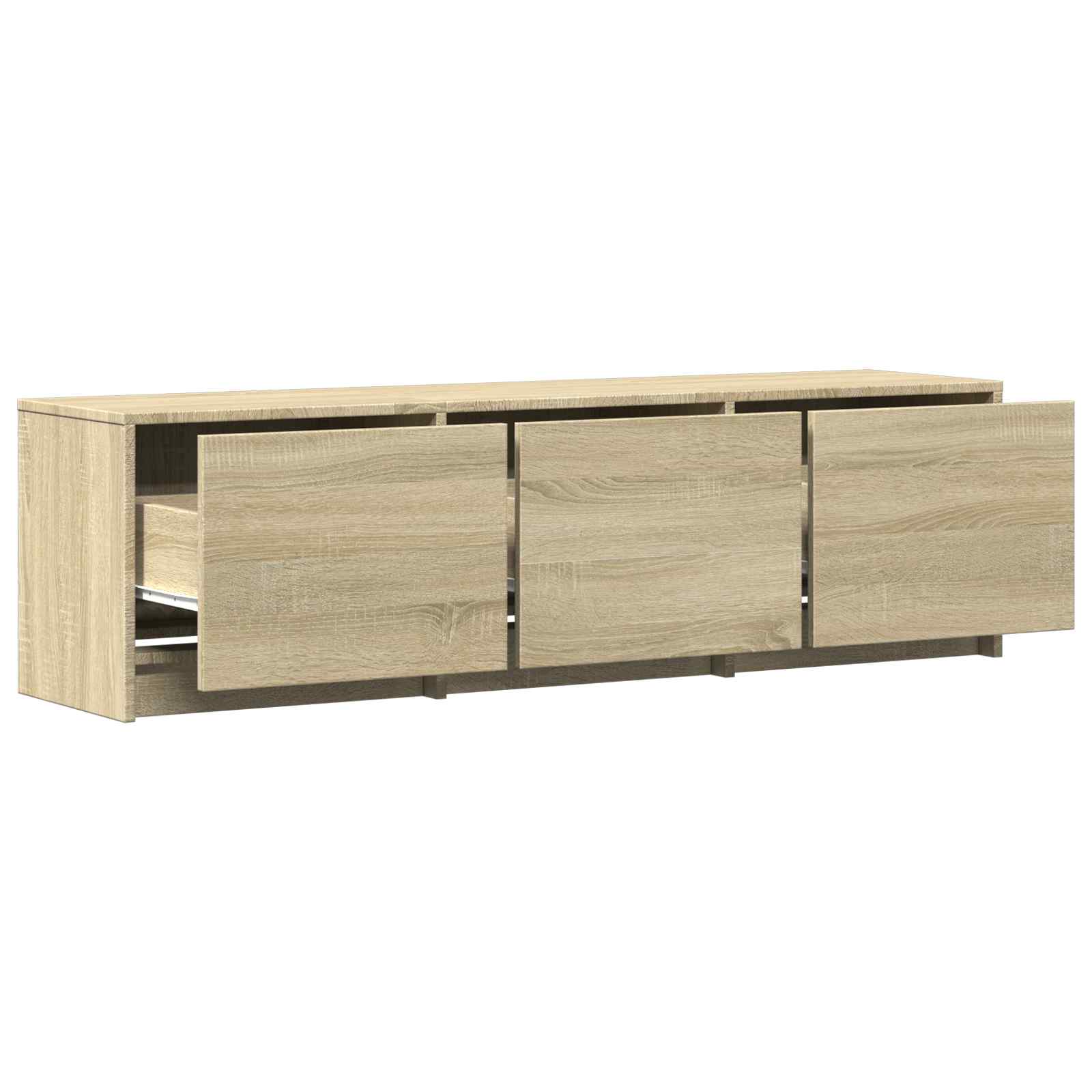 Mobile TV con LED con LED Rovere Sonoma 140 x 34 x 40 cm