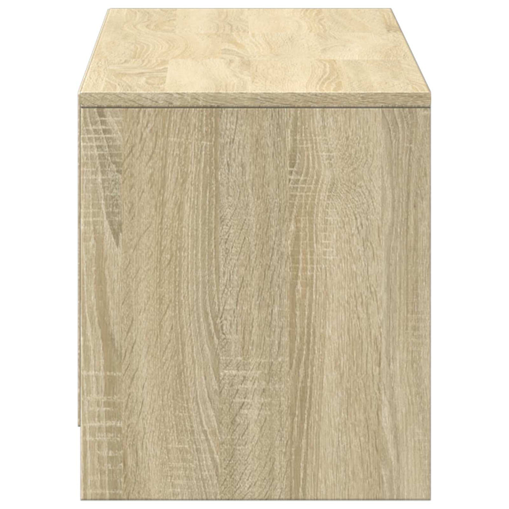 Mobile TV con LED con LED Rovere Sonoma 140 x 34 x 40 cm