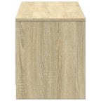 Mobile TV con LED con LED Rovere Sonoma 140 x 34 x 40 cm