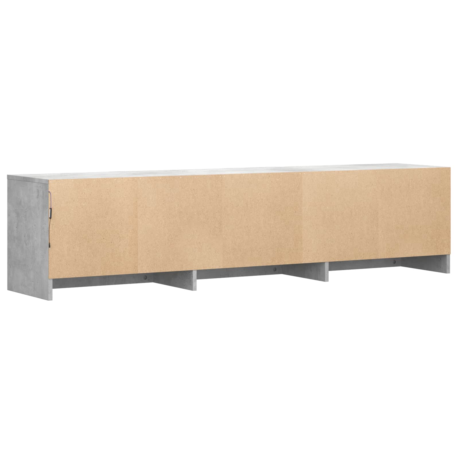 Mobile TV con LED con LED Grigio Cemento 165 x 34 x 40 cm