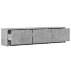 Mobile TV con LED con LED Grigio Cemento 165 x 34 x 40 cm