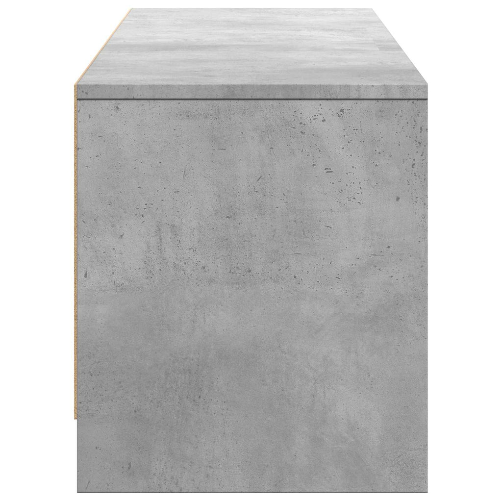 Mobile TV con LED con LED Grigio Cemento 165 x 34 x 40 cm