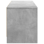 Mobile TV con LED con LED Grigio Cemento 165 x 34 x 40 cm