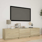 Mobile TV con LED con LED Rovere Sonoma 165 x 34 x 40 cm
