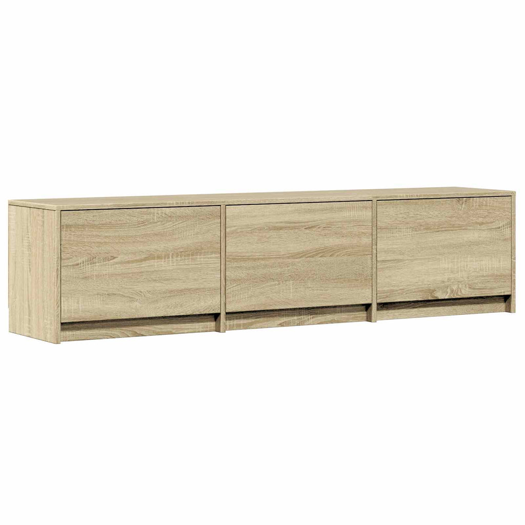 Mobile TV con LED con LED Rovere Sonoma 165 x 34 x 40 cm