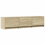 Mobile TV con LED con LED Rovere Sonoma 165 x 34 x 40 cm