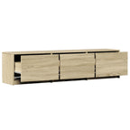 Mobile TV con LED con LED Rovere Sonoma 165 x 34 x 40 cm