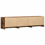 Mobile TV con LED con LED Quercia Affumicata 165 x 34 x 40 cm