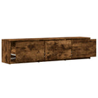 Mobile TV con LED con LED Quercia Affumicata 165 x 34 x 40 cm