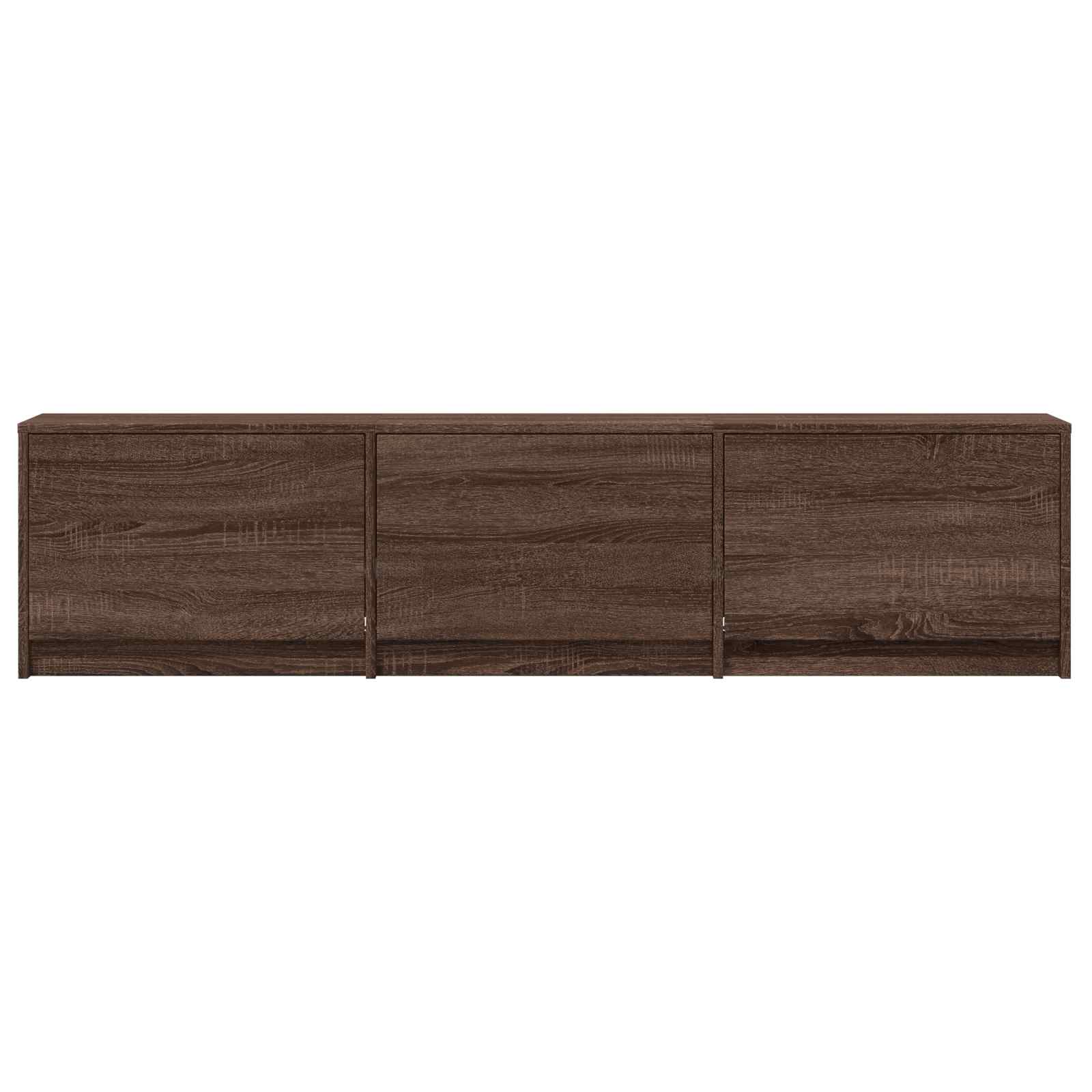 Mobile TV con LED con LED Quercia marrone 165 x 34 x 40 cm