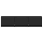 Mobile TV con LED Nero 165 x 34 x 40 cm Legno ingegnerizzato