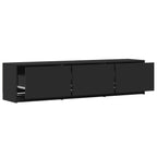Mobile TV con LED Nero 165 x 34 x 40 cm Legno ingegnerizzato