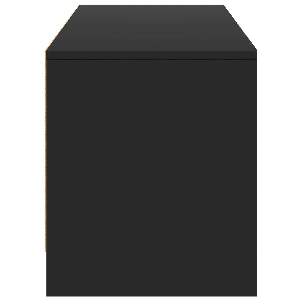 Mobile TV con LED Nero 165 x 34 x 40 cm Legno ingegnerizzato