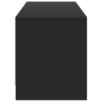 Mobile TV con LED Nero 165 x 34 x 40 cm Legno ingegnerizzato