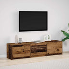 Mobile TV con LED con cassetto Legno vecchio 165 x 34 x 40 cm
