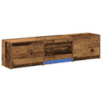 Mobile TV con LED con cassetto Legno vecchio 165 x 34 x 40 cm