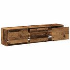 Mobile TV con LED con cassetto Legno vecchio 165 x 34 x 40 cm