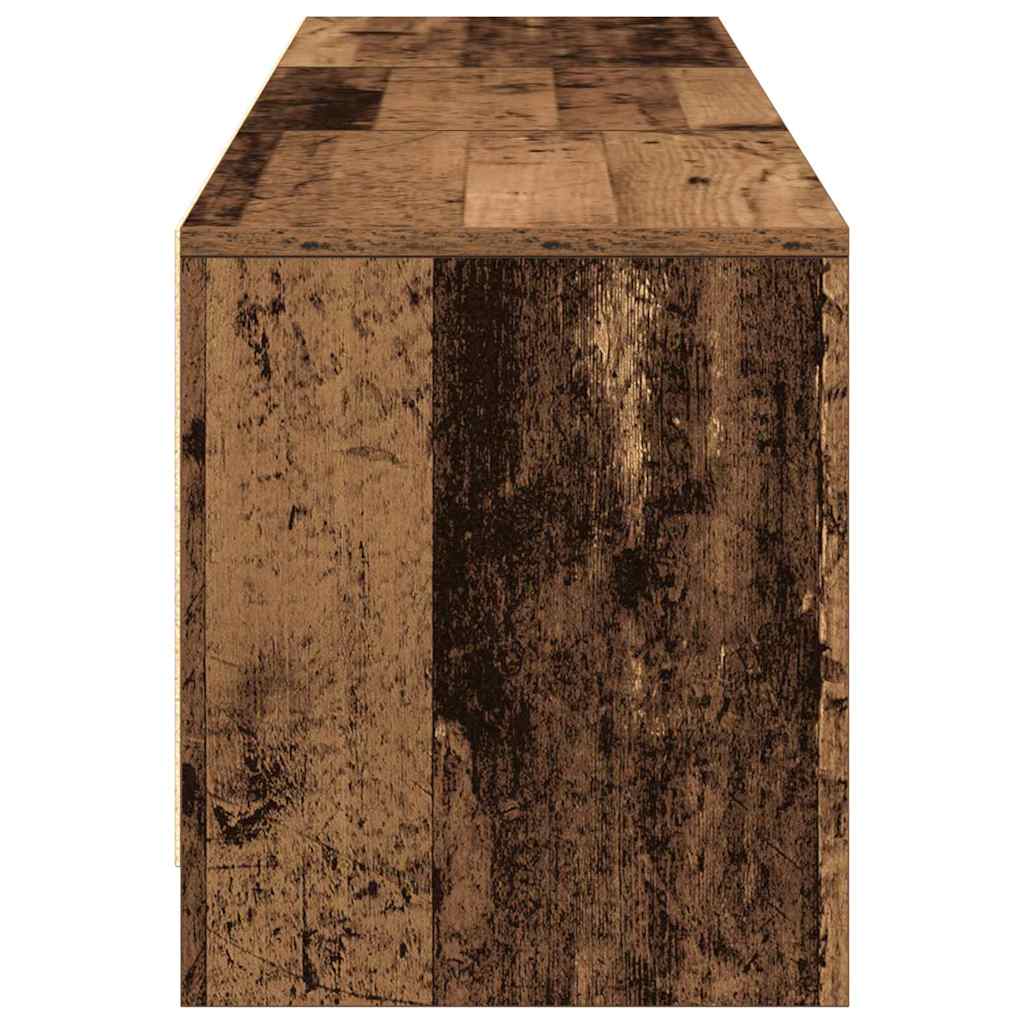 Mobile TV con LED con cassetto Legno vecchio 165 x 34 x 40 cm