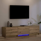 Mobile TV con LED Rovere Artigianale 165 x 34 x 40 cm