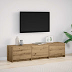 Mobile TV con LED Rovere Artigianale 165 x 34 x 40 cm