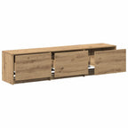 Mobile TV con LED Rovere Artigianale 165 x 34 x 40 cm