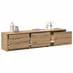 Mobile TV con LED Rovere Artigianale 165 x 34 x 40 cm