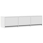 Mobile TV con LED Bianco 165 x 34 x 40 cm Legno ingegnerizzato
