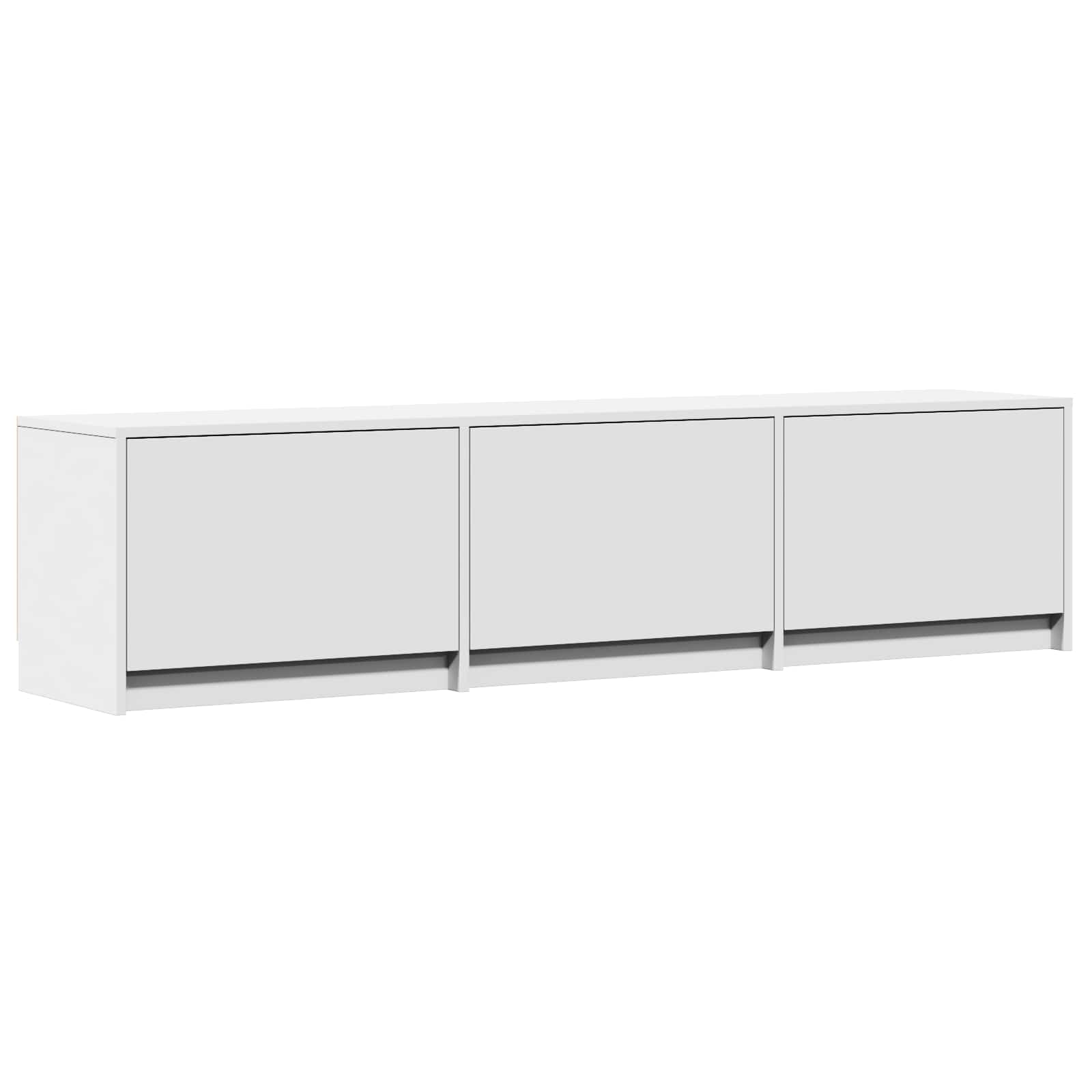 Mobile TV con LED Bianco 165 x 34 x 40 cm Legno ingegnerizzato