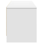 Mobile TV con LED Bianco 165 x 34 x 40 cm Legno ingegnerizzato