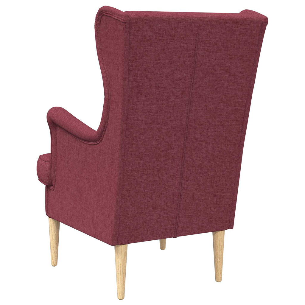 poltrona Rosso Vino Tessuto